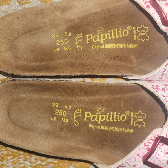 Papillo birkenstock Sandals BIRKENSTOCK Java Carnation Red Eur 39 USW 8.5 - Picture 2 of 6